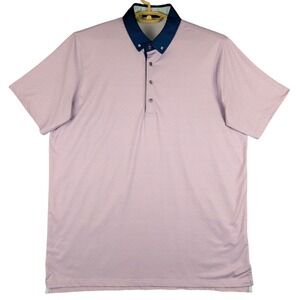 Greyson Golf Polo Shirt Geometric Print Performance Athletic XL‎